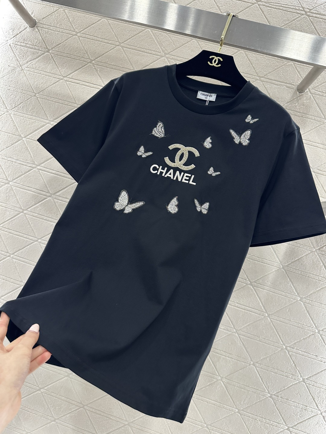 ♥Chane*♥2026新品上架 刺绣字母徽标𝑇𝑒𝑒定制YB丝光全棉材质，透气舒适，质感十足，常规短袖T