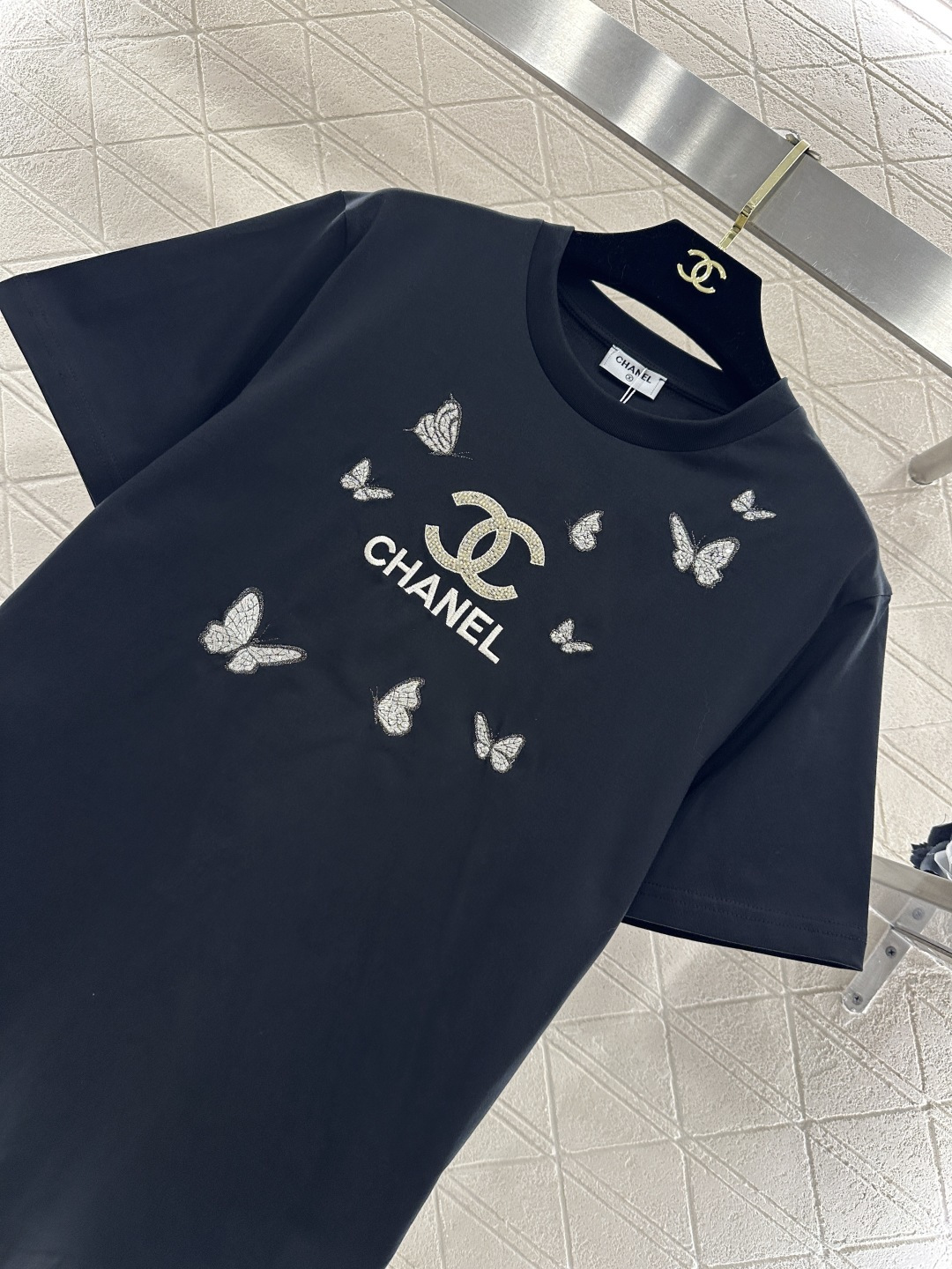 ♥Chane*♥2026新品上架 刺绣字母徽标𝑇𝑒𝑒定制YB丝光全棉材质，透气舒适，质感十足，常规短袖T