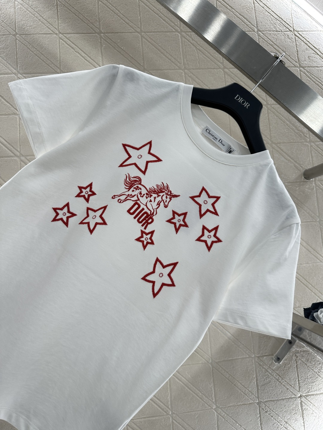 ♥Dio*♥2026新品上架 贺岁刺绣小马徽标𝑇𝑒𝑒新年贺岁限定系列#定制YB丝光全棉材质，透气舒适，质