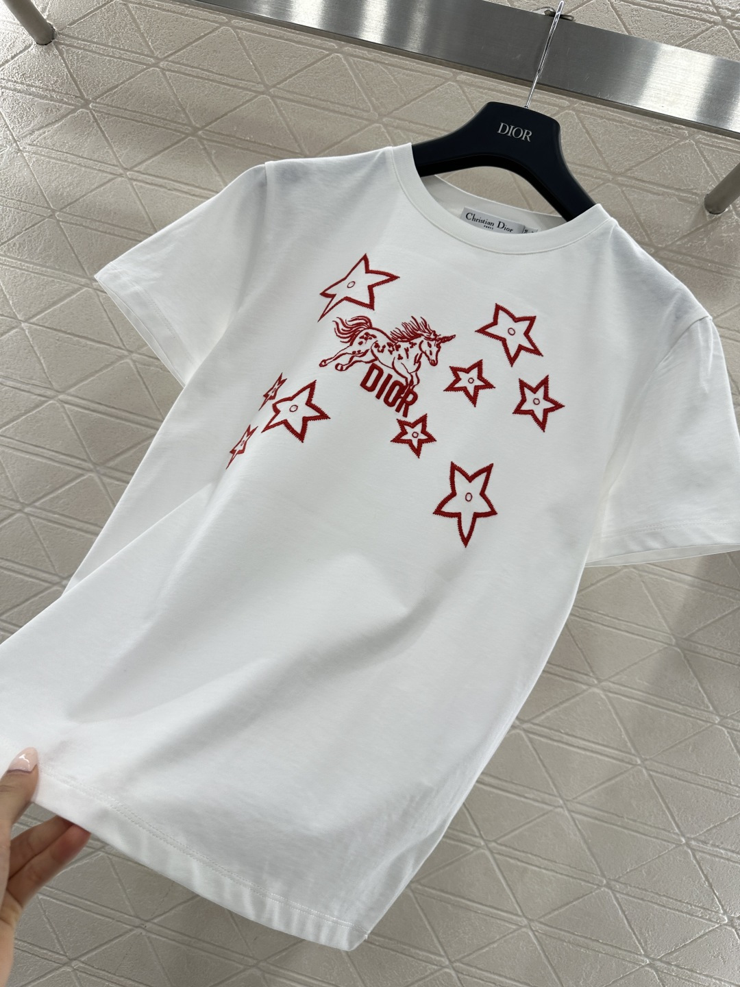 ♥Dio*♥2026新品上架 贺岁刺绣小马徽标𝑇𝑒𝑒新年贺岁限定系列#定制YB丝光全棉材质，透气舒适，质