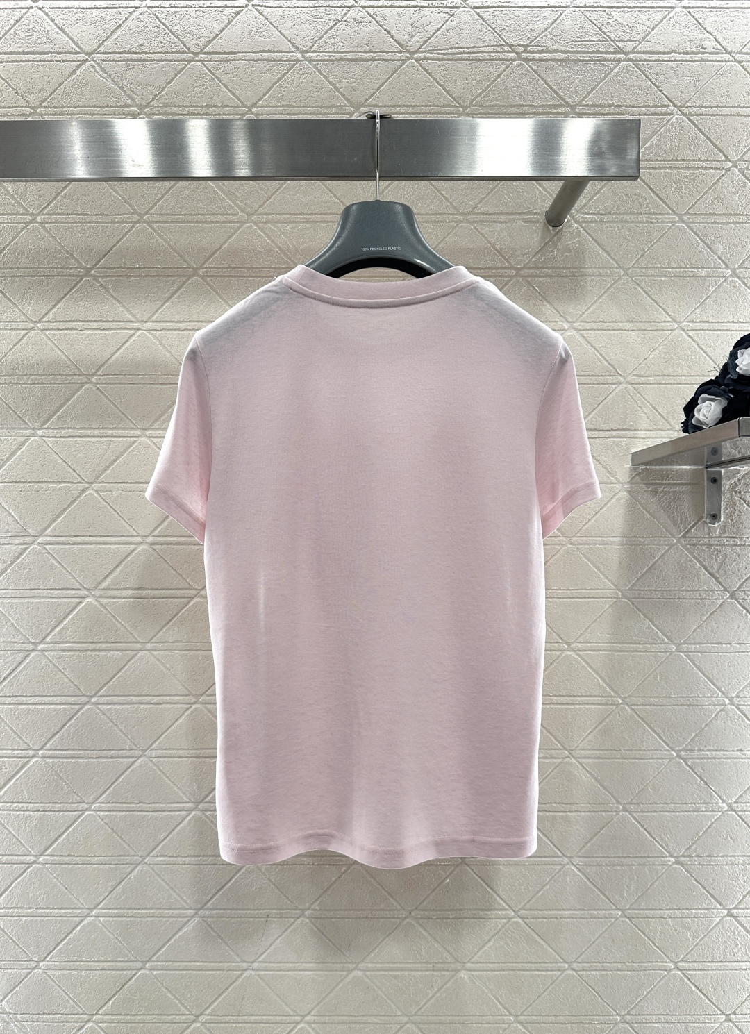 ♥Saint lauren*♥2026新品上架 植绒印花字母徽标𝑇𝑒𝑒定制YB丝光全棉材质，透气舒适，质