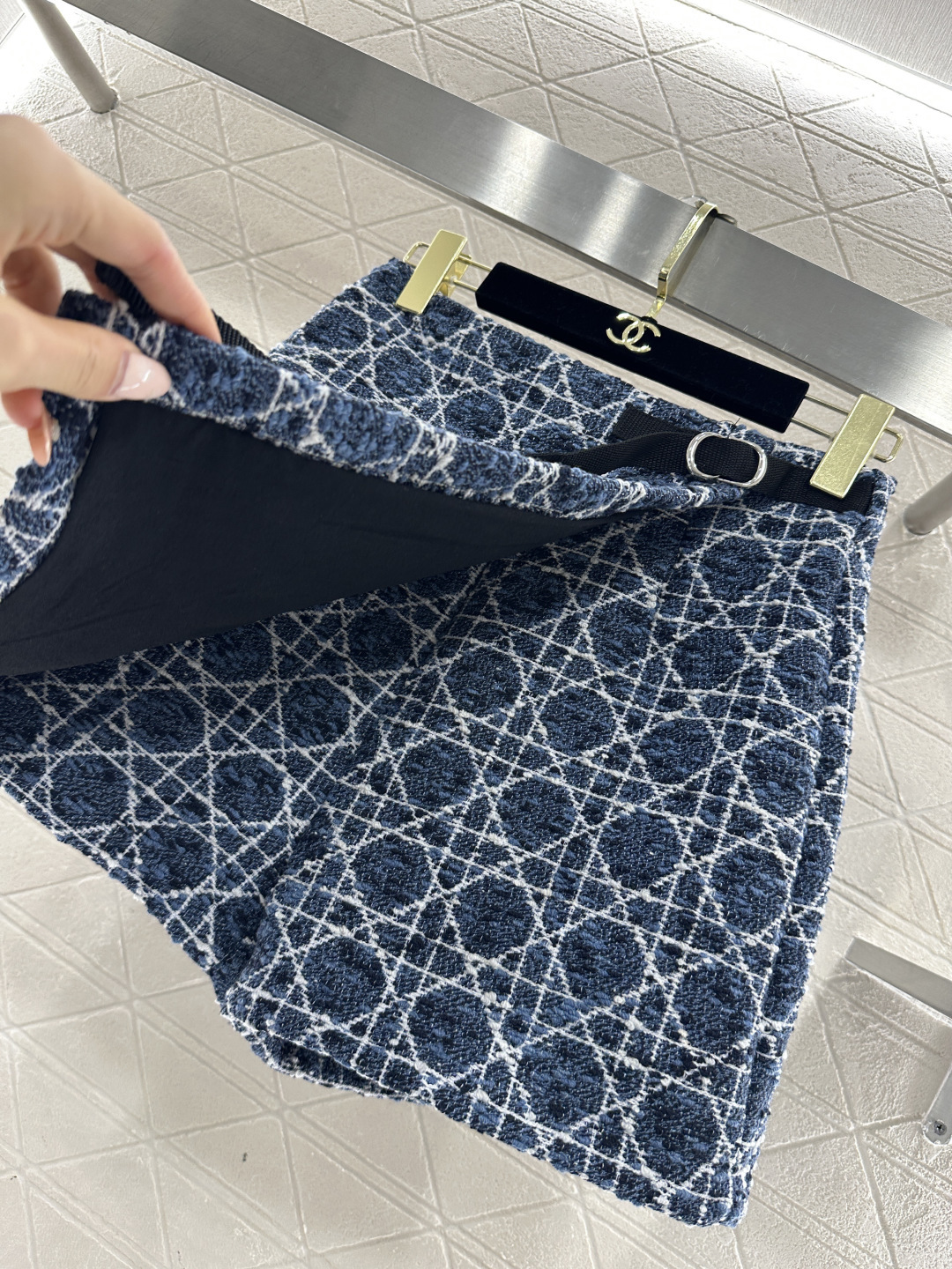 ♥Dio*♥2026新品上架提花腾格纹外套裙裤套装定制YB进口棉毛提花材质，肌理明显，质感上乘，圆领洋装