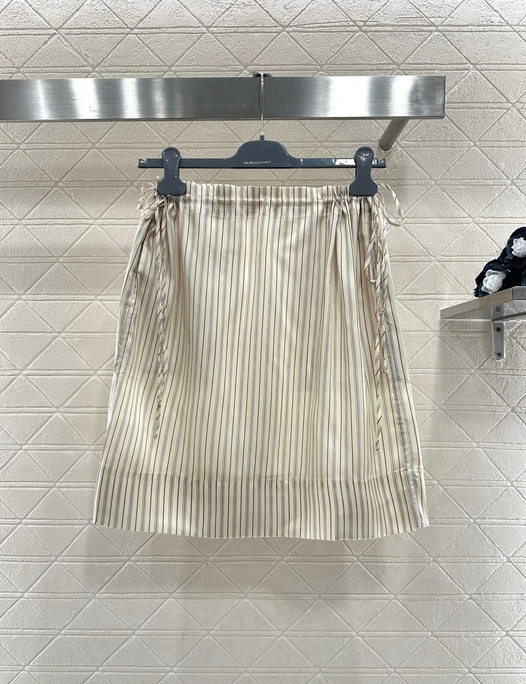 ♥Totem*♥2026新品上架 翻领条纹衬衫半裙套装定制YB进口丝绸材质，质感光泽，飘逸轻盈，翻领条纹