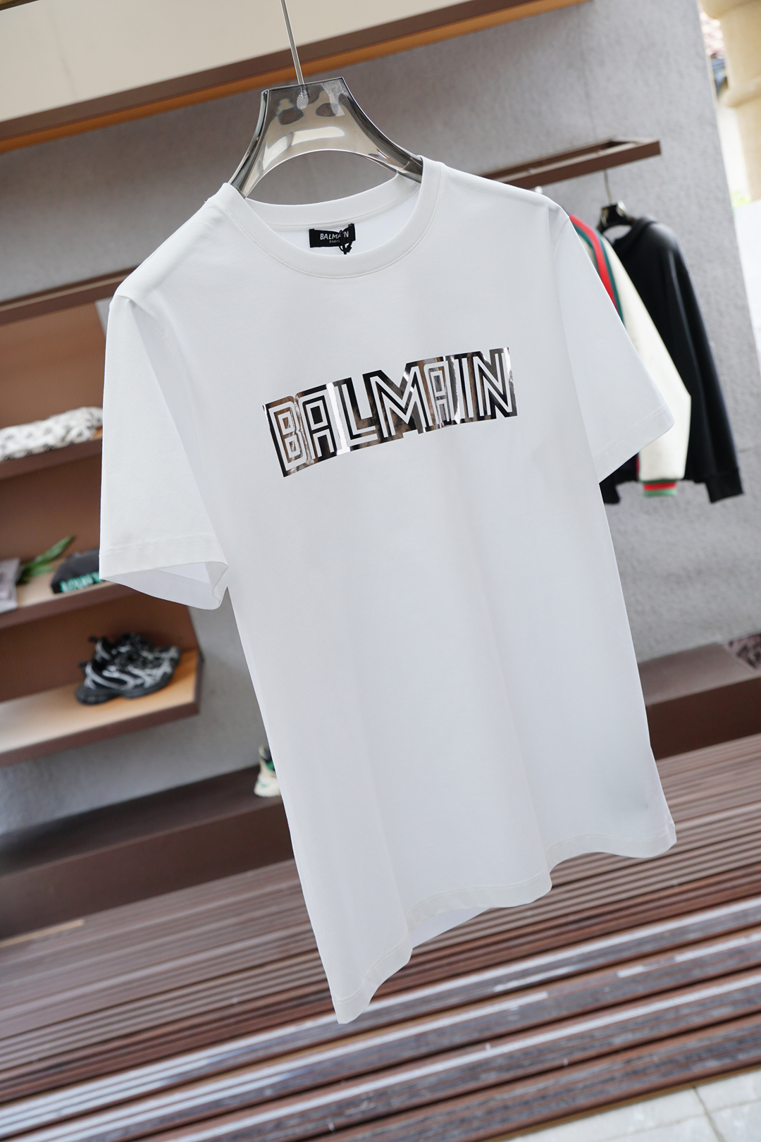 Balman 25 Spring/Summer New Round-Head Short Sleeves: Breathable Cotton, Bold Logo, Multiple Colors - 图片 8