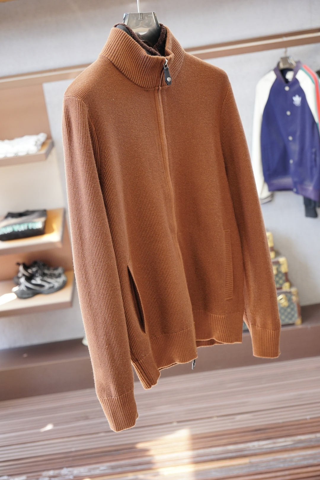 lP🆕/拉链小高领针织毛衣外套/精选优质美利奴羊毛，轻盈蓬松却比普通羊毛更保暖，室内外自由切换，告别臃肿
