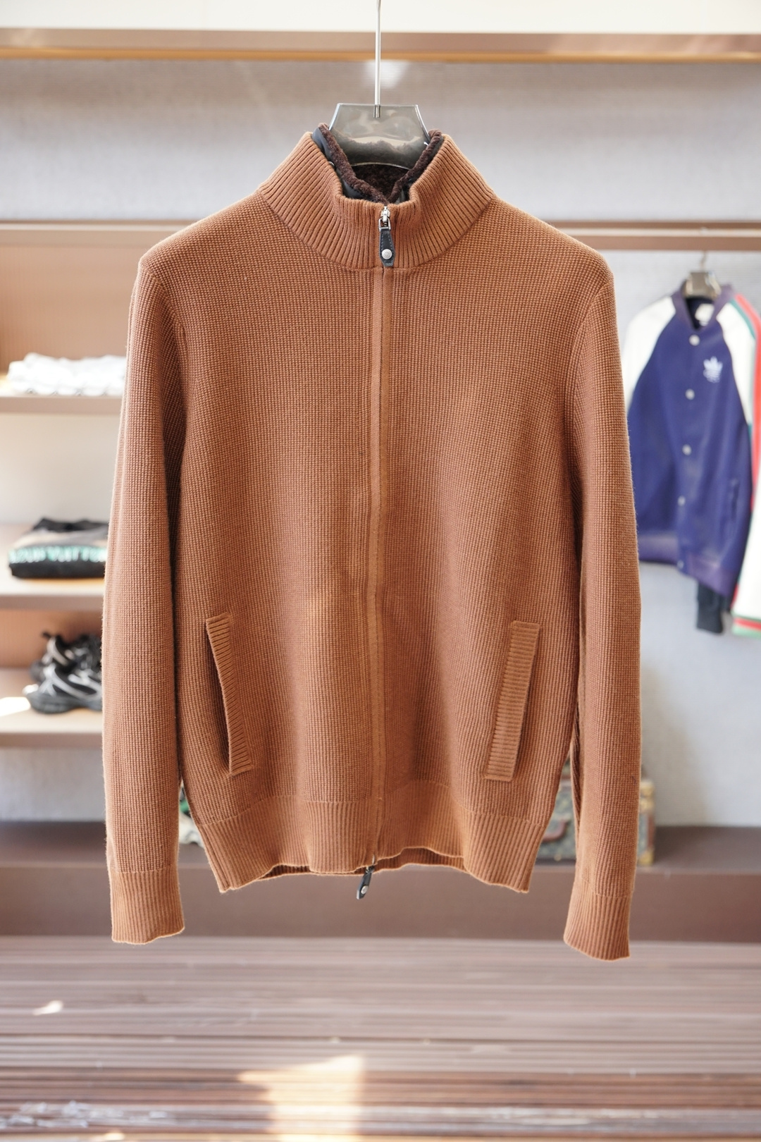 lP🆕/拉链小高领针织毛衣外套/精选优质美利奴羊毛，轻盈蓬松却比普通羊毛更保暖，室内外自由切换，告别臃肿
