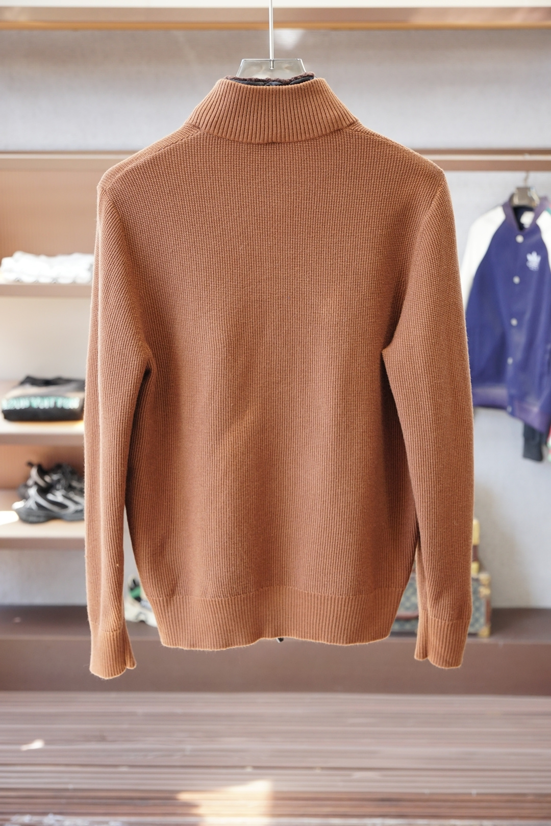 lP🆕/拉链小高领针织毛衣外套/精选优质美利奴羊毛，轻盈蓬松却比普通羊毛更保暖，室内外自由切换，告别臃肿