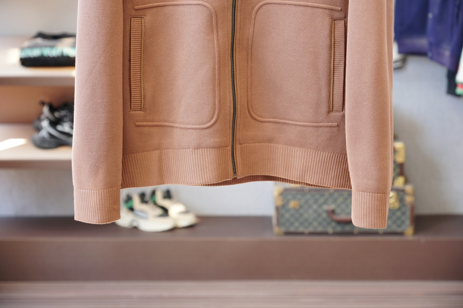 Dior迪奥-25秋冬外套，男士工装双口袋棉加羊毛外套。上海恒隆柜台订单，官网同步发售。🍕🍕简洁的金属按