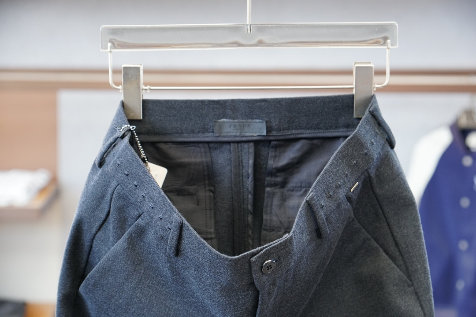 普拉达- Prada-2025秋冬新款来袭，新款休闲西裤，高端定制系列。🍟🍟进口高密度加厚羊毛保暖性更强