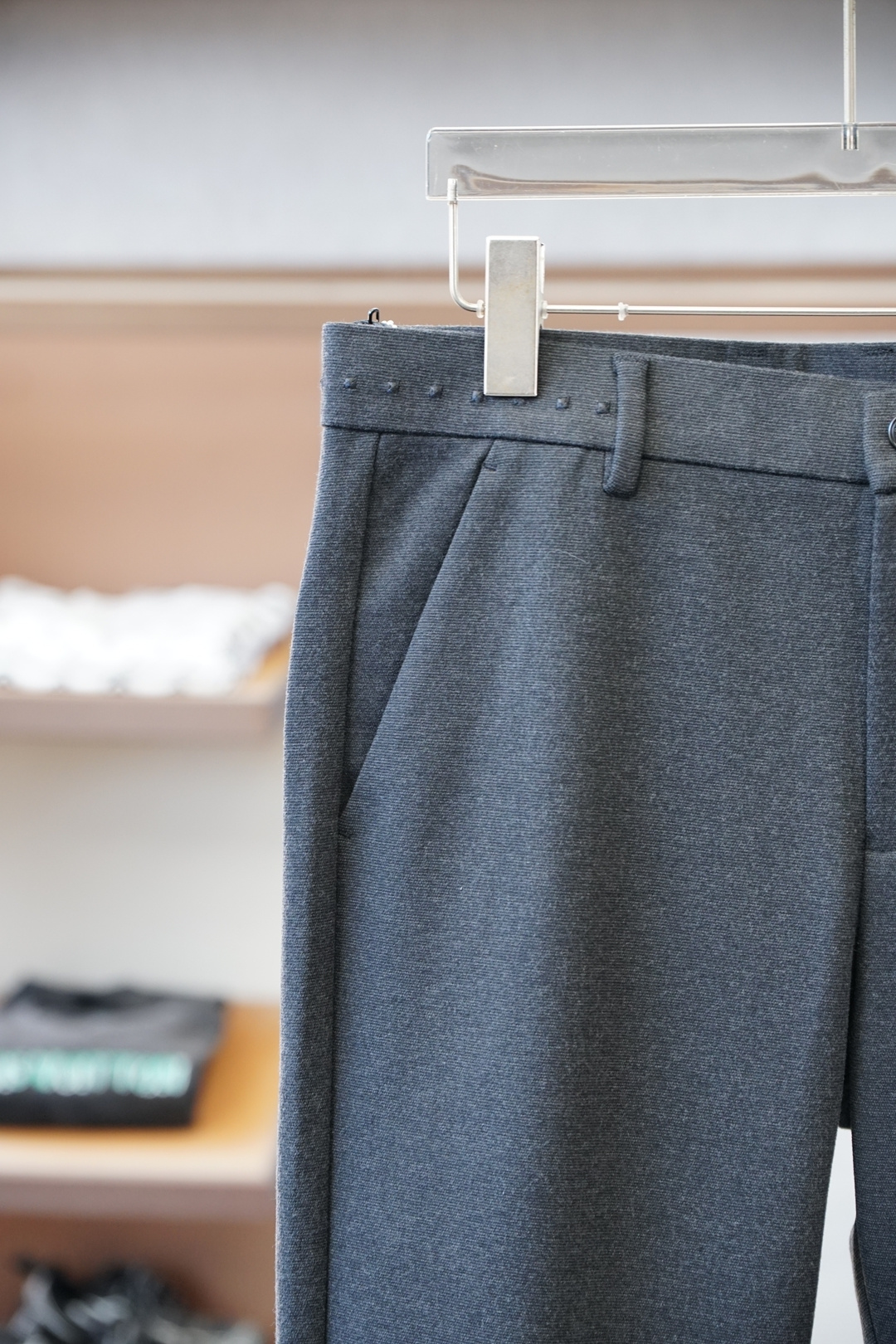 普拉达- Prada-2025秋冬新款来袭，新款休闲西裤，高端定制系列。🍟🍟进口高密度加厚羊毛保暖性更强