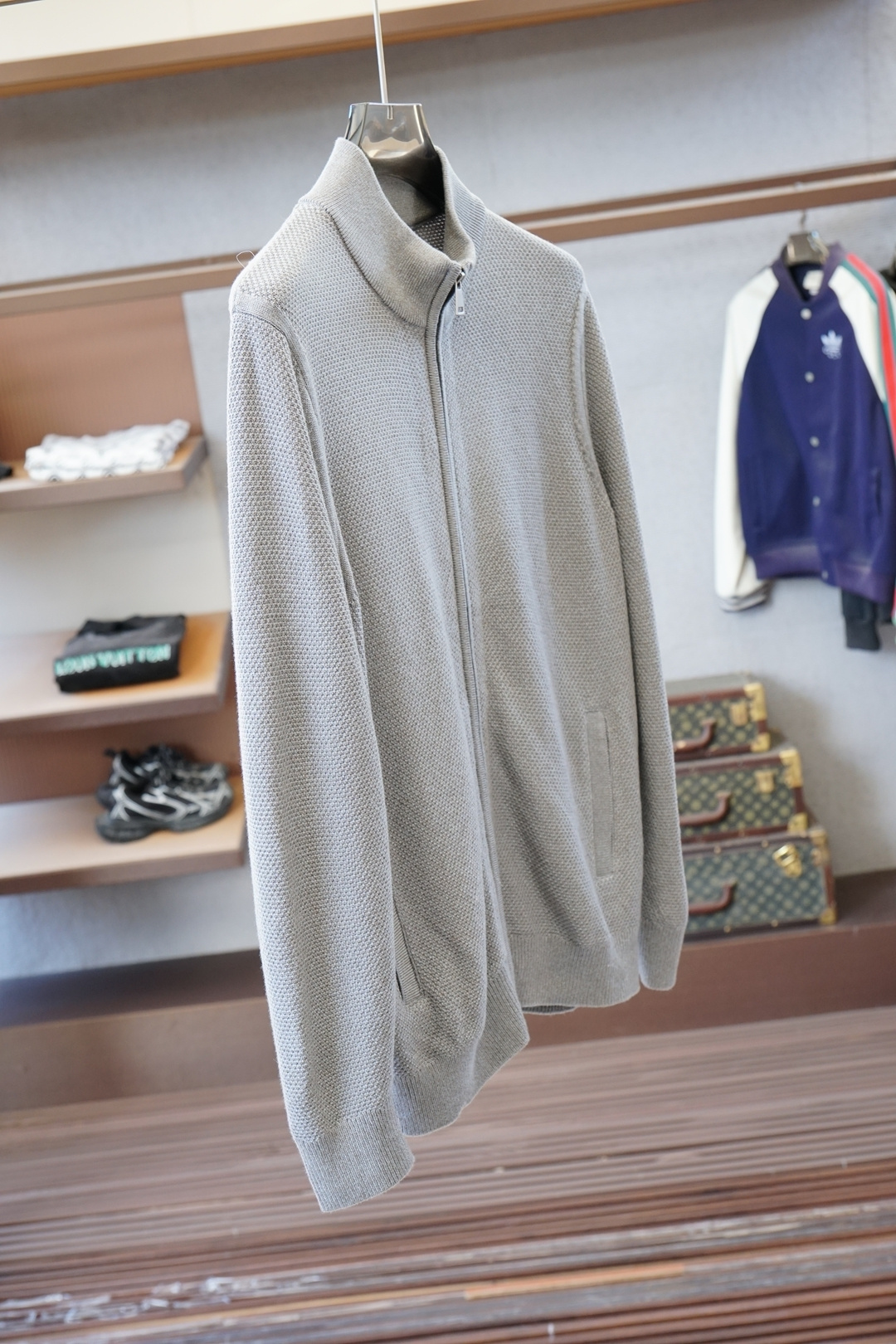 lP🆕/拉链小高领针织毛衣外套/精选优质美利奴羊毛，轻盈蓬松却比普通羊毛更保暖，室内外自由切换，告别臃肿