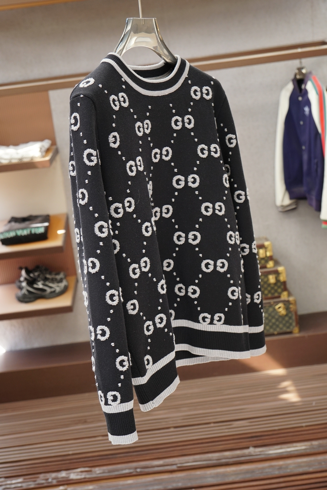 Gucci古奇2025新款羊毛混纺套头圆领毛衣🎺🎺精超细提取面料制成，✨不扎不起球，1.1高级定制，完全