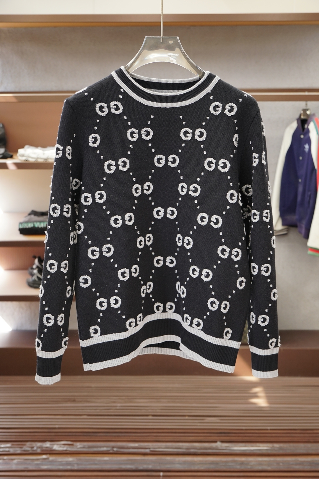 Gucci古奇2025新款羊毛混纺套头圆领毛衣🎺🎺精超细提取面料制成，✨不扎不起球，1.1高级定制，完全
