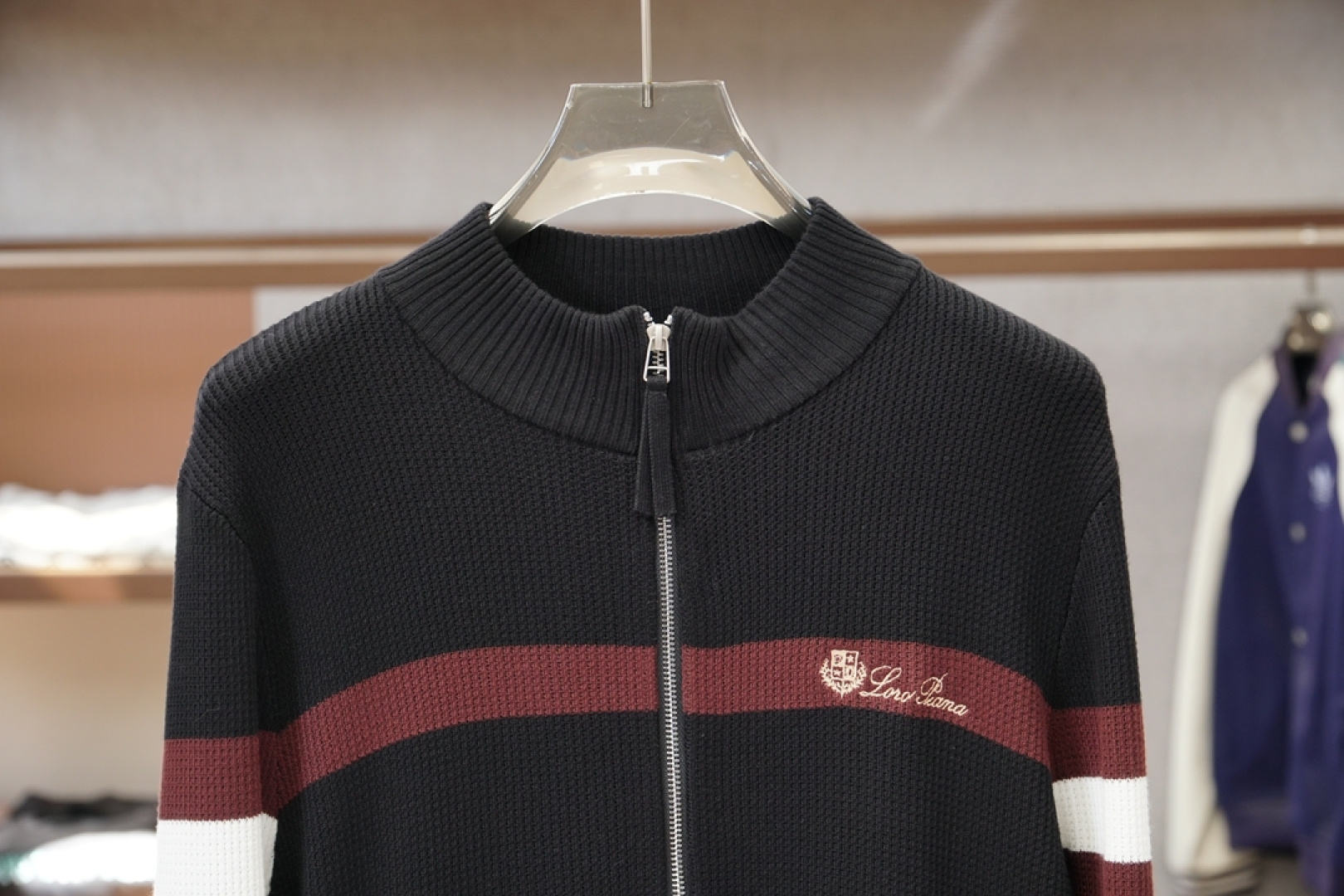 -lP🆕-2025新款羊毛混纺开衫拉链毛衣精超细提取面料制成，不扎不起球，1.1高级定制，完全还原原版，