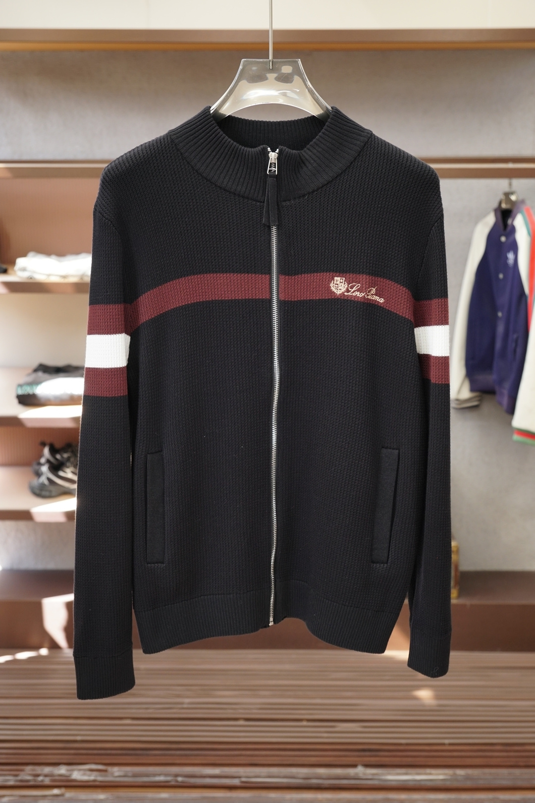 -lP🆕-2025新款羊毛混纺开衫拉链毛衣精超细提取面料制成，不扎不起球，1.1高级定制，完全还原原版，