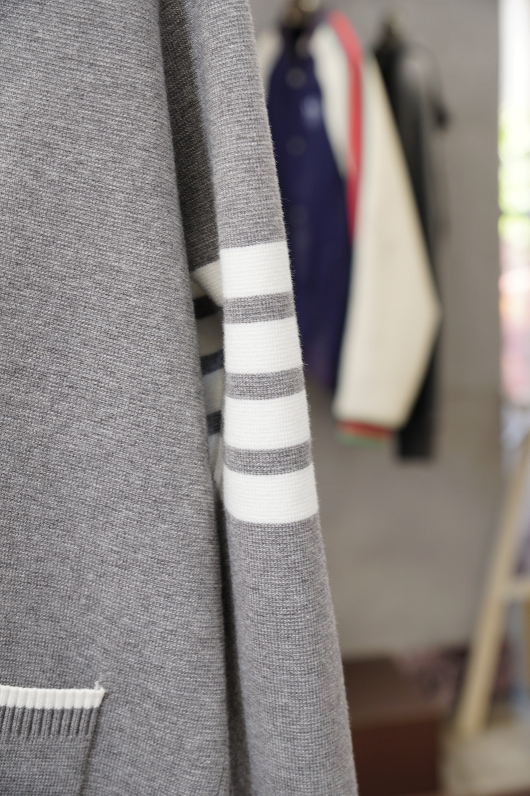 TB-2025新款羊毛混纺开衫拉链毛衣精超细提取面料制成，不扎不起球，1.1高级定制，完全还原原版，3D