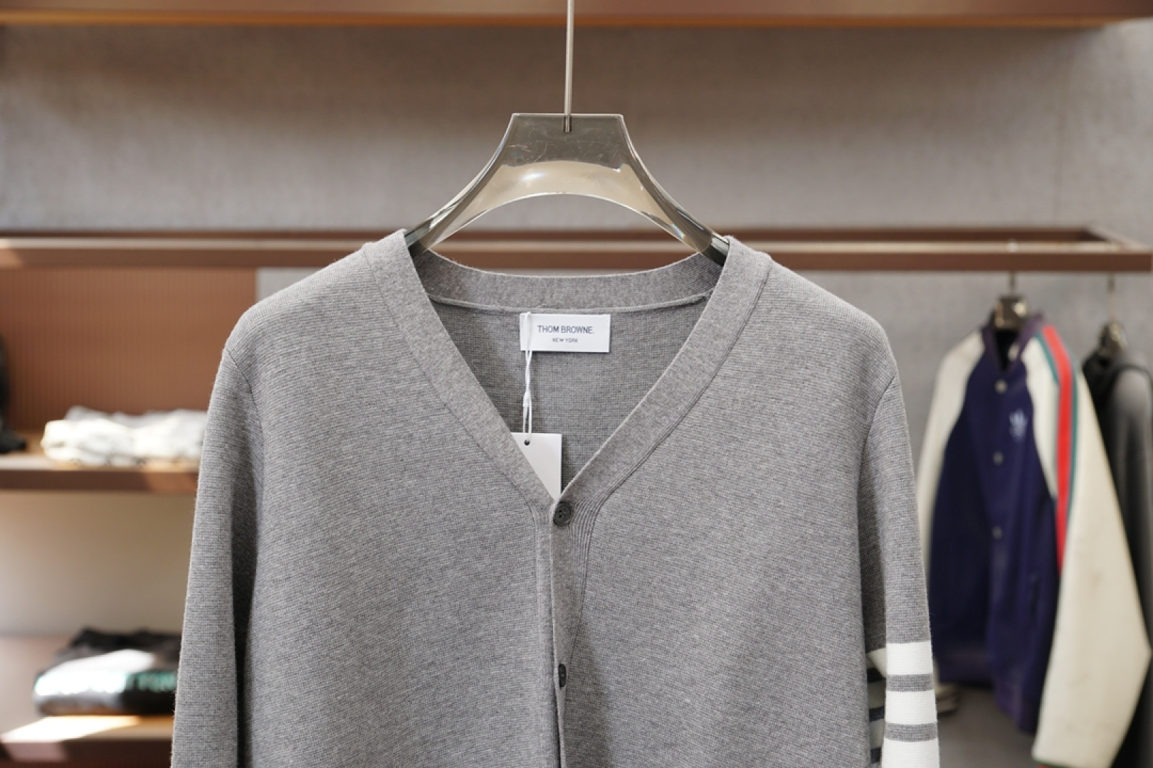 TB-2025新款羊毛混纺开衫拉链毛衣精超细提取面料制成，不扎不起球，1.1高级定制，完全还原原版，3D