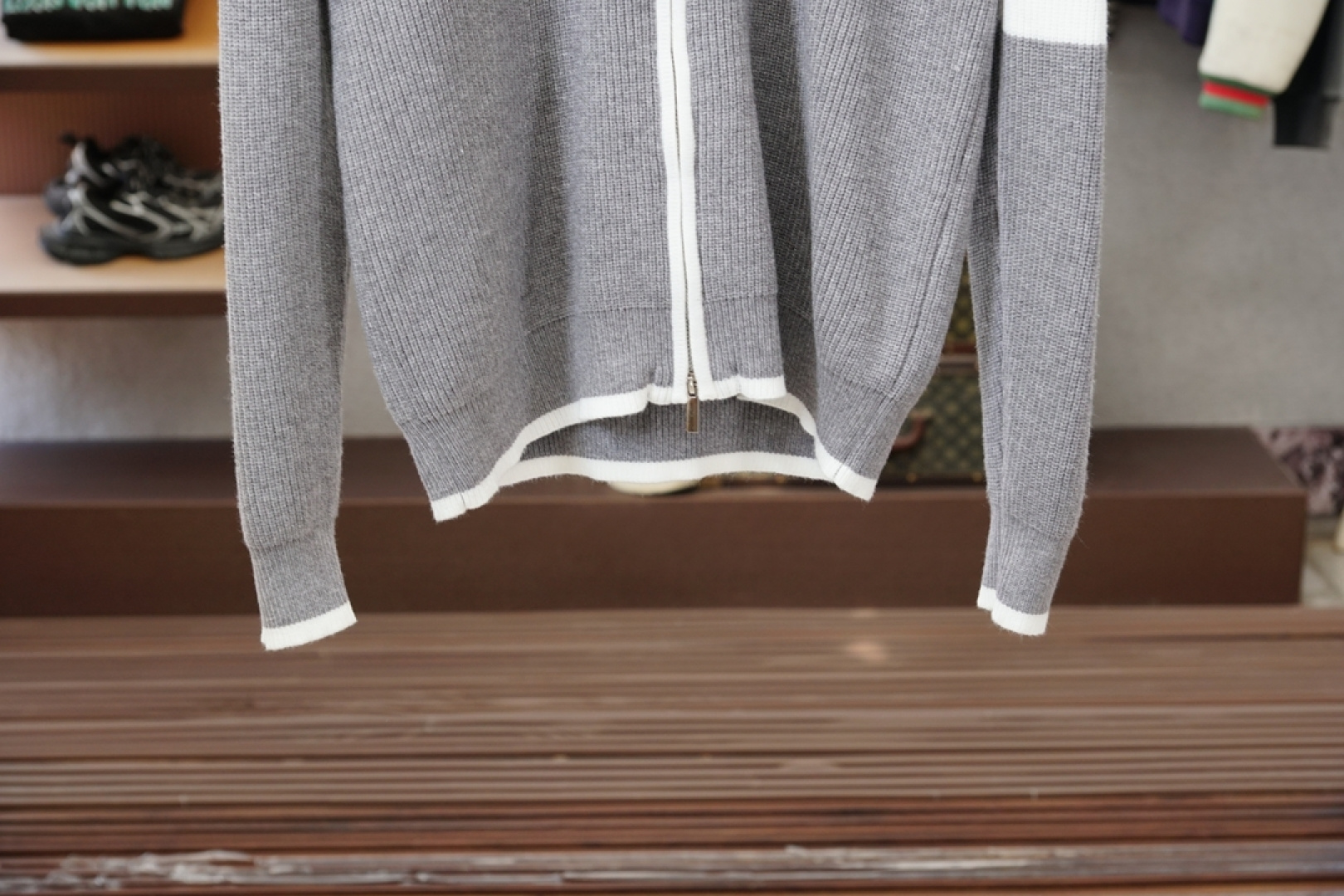 TB-2025新款羊毛混纺开衫拉链毛衣精超细提取面料制成，不扎不起球，1.1高级定制，完全还原原版，3D