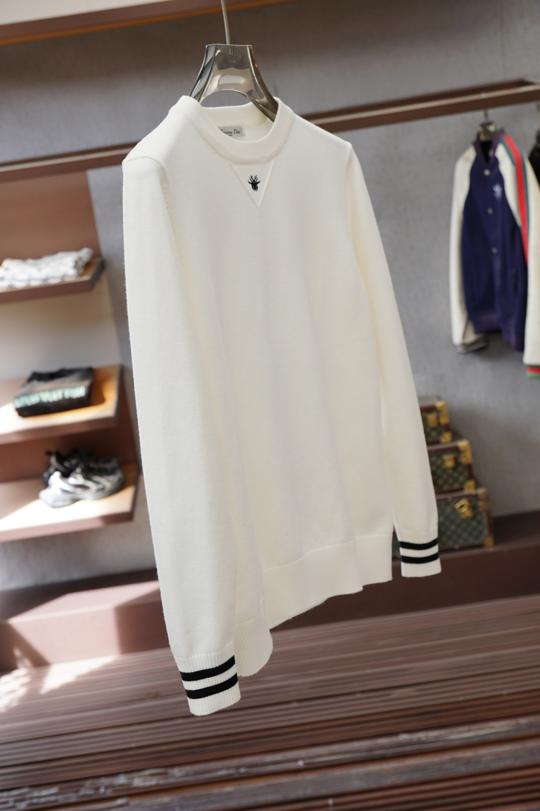 Dior 迪奥/2025新款羊毛混纺套头圆领毛衣🎺🎺精超细提取面料制成，✨不扎不起球，1.1高级定制，完
