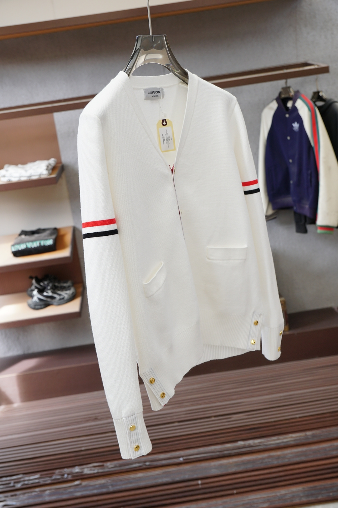 TB-2025新款羊毛混纺开衫拉链毛衣精超细提取面料制成，不扎不起球，1.1高级定制，完全还原原版，3D