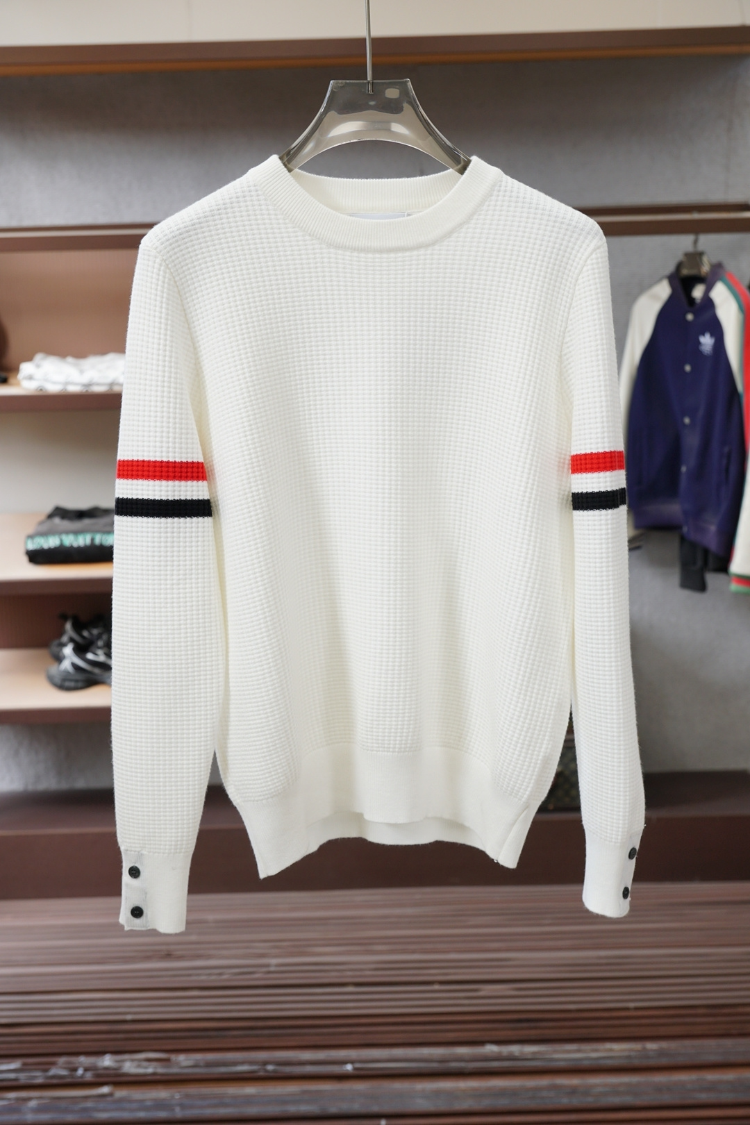 TB-2025新款羊毛混纺套头圆领毛衣🎺🎺精超细提取面料制成，✨不扎不起球，1.1高级定制，完全还原原版