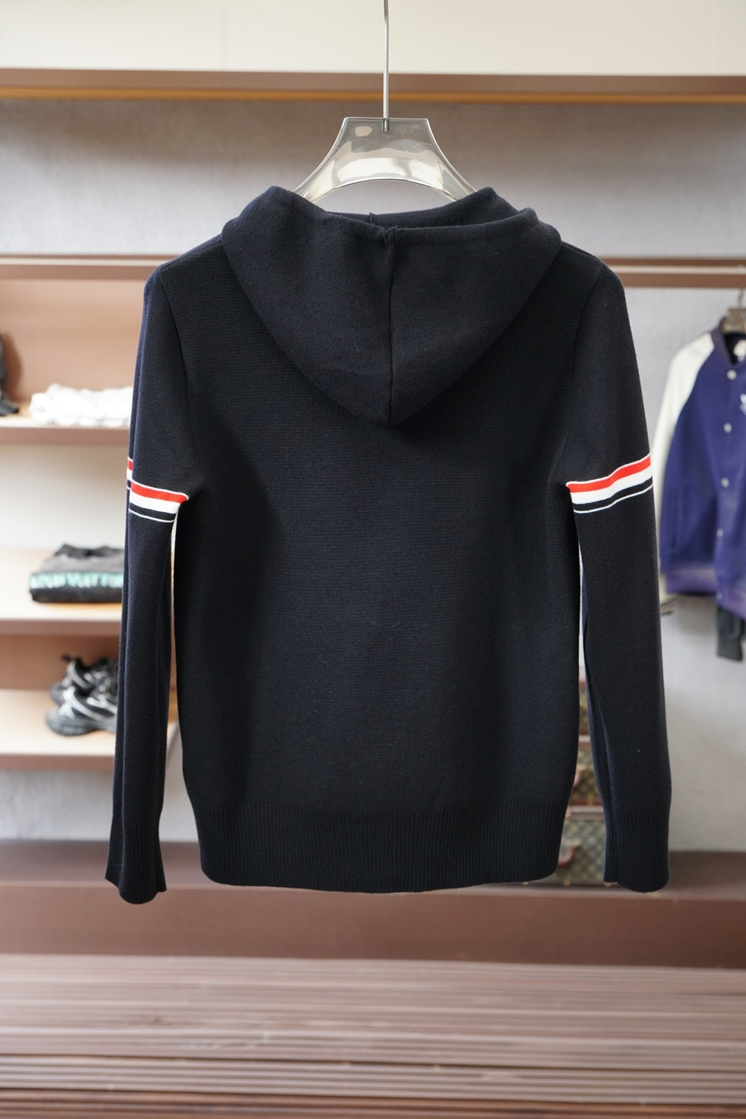 TB-2025新款羊毛混纺开衫拉链连帽毛衣精超细提取面料制成，不扎不起球，1.1高级定制，完全还原原版，