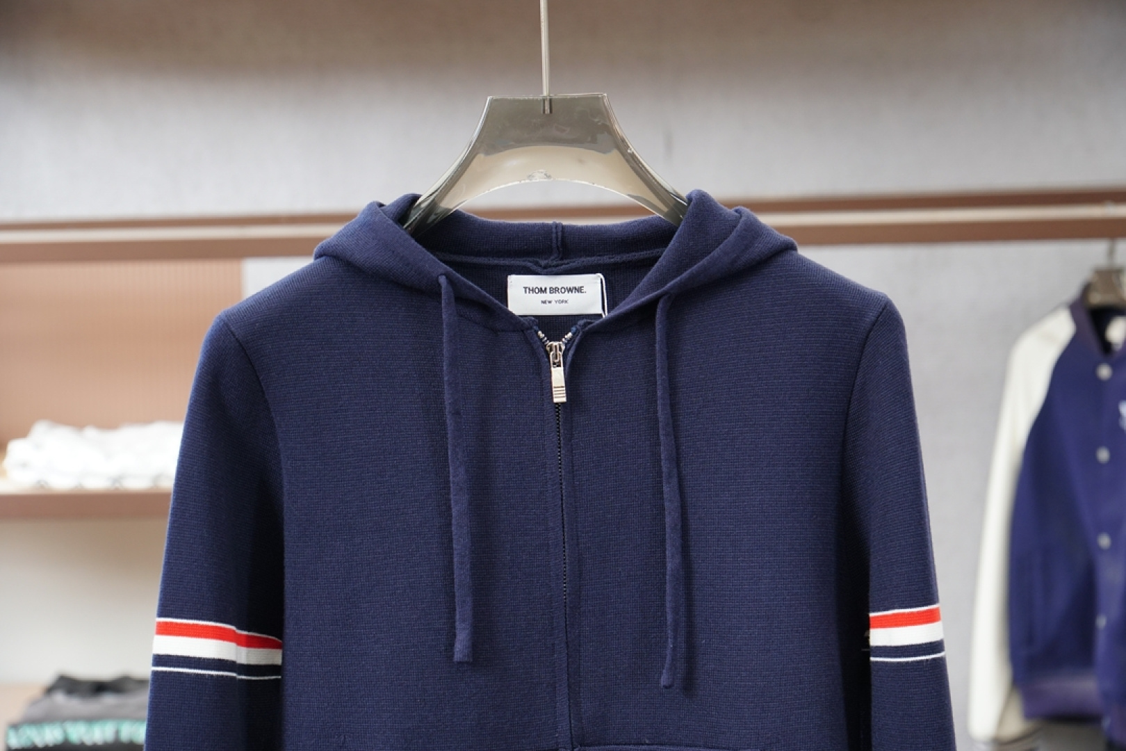 TB-2025新款羊毛混纺开衫拉链连帽毛衣精超细提取面料制成，不扎不起球，1.1高级定制，完全还原原版，