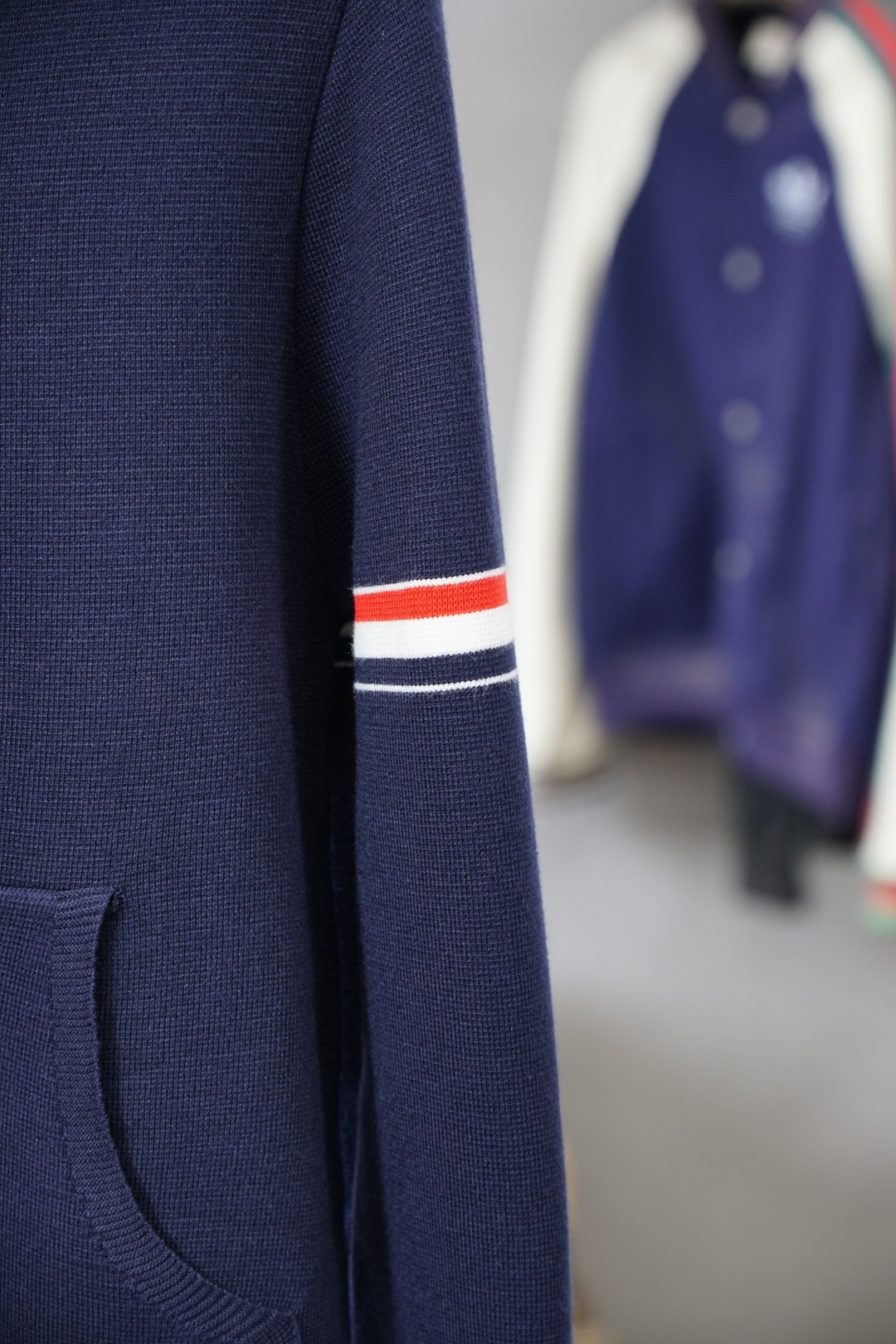 TB-2025新款羊毛混纺开衫拉链连帽毛衣精超细提取面料制成，不扎不起球，1.1高级定制，完全还原原版，