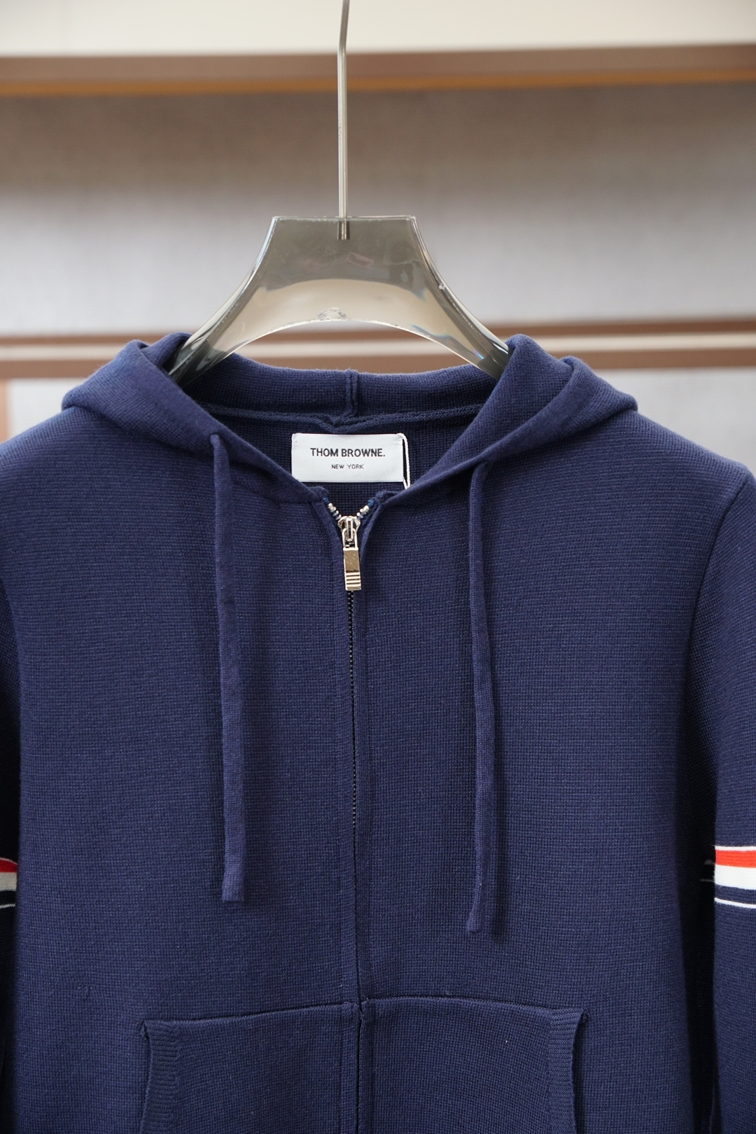 TB-2025新款羊毛混纺开衫拉链连帽毛衣精超细提取面料制成，不扎不起球，1.1高级定制，完全还原原版，