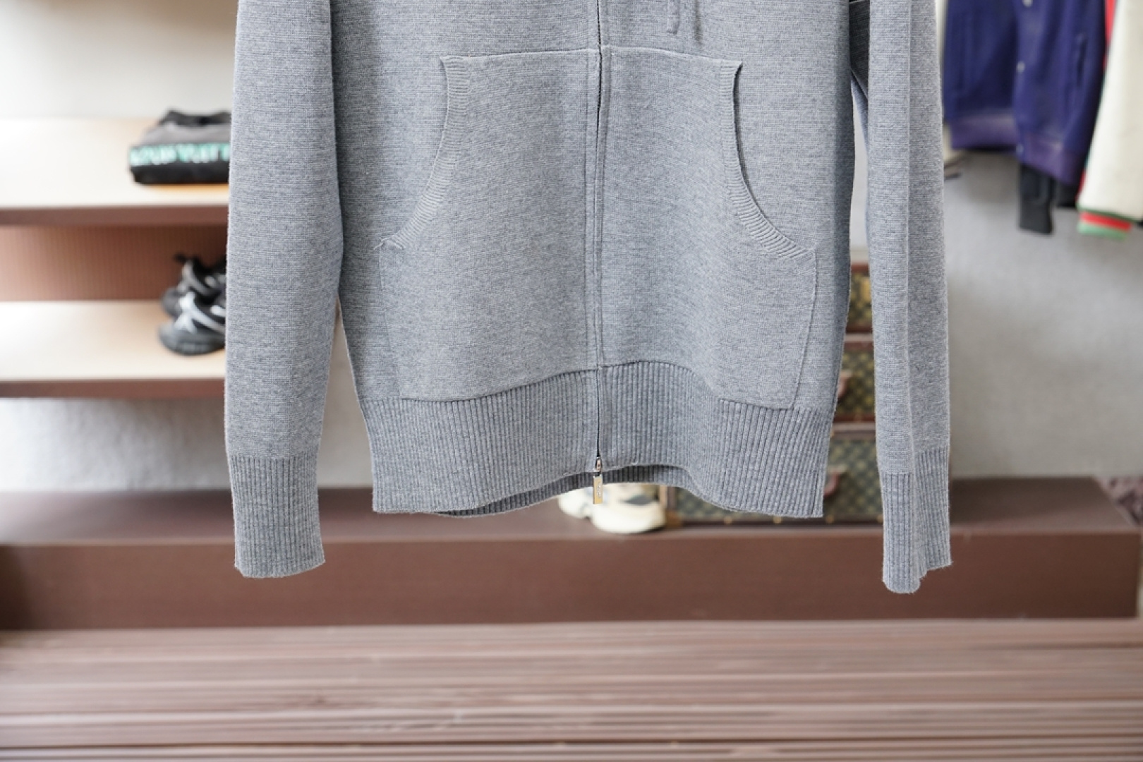 TB-2025新款羊毛混纺开衫拉链连帽毛衣精超细提取面料制成，不扎不起球，1.1高级定制，完全还原原版，