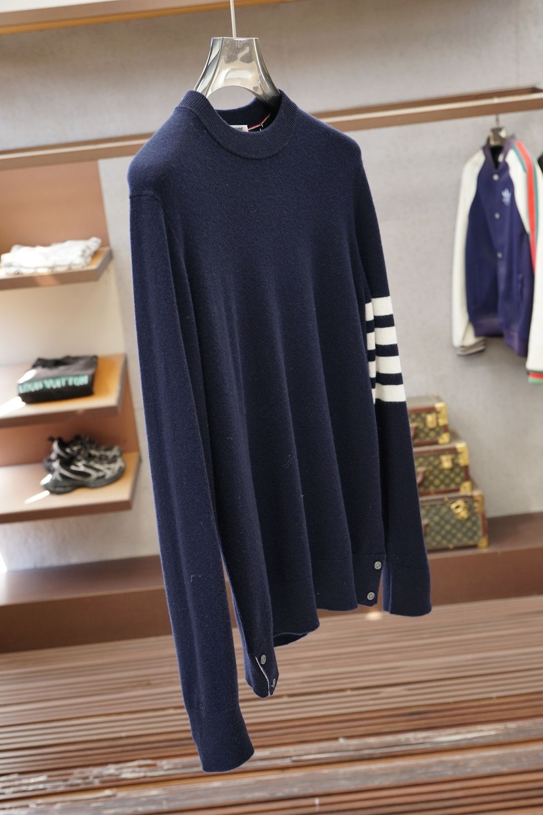 TB 汤姆布朗/2025秋冬新款毛衣！优质羊毛➕羊绒🌼🌼简约而不简单。休闲圆领款式，日常搭配出街轻松搭配