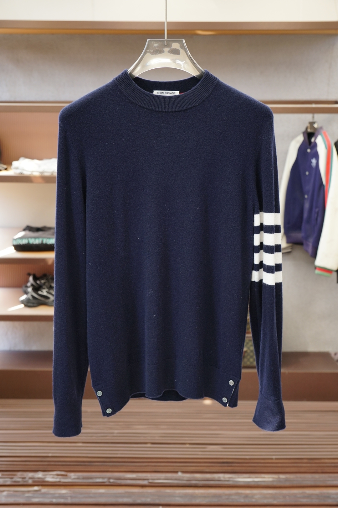 TB 汤姆布朗/2025秋冬新款毛衣！优质羊毛➕羊绒🌼🌼简约而不简单。休闲圆领款式，日常搭配出街轻松搭配