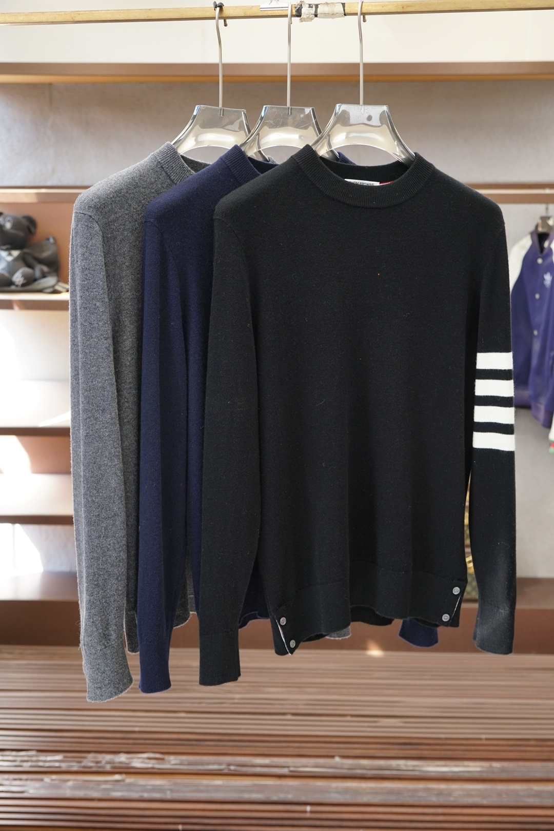 TB 汤姆布朗/2025秋冬新款毛衣！优质羊毛➕羊绒☀️☀️简约而不简单。休闲圆领款式，日常搭配出街轻松