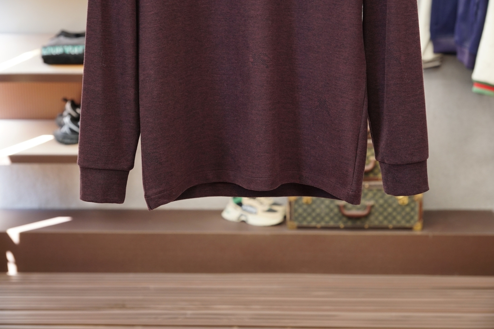 BBR巴宝莉/2025 秋冬 高货羊绒打底衫保暖性巨强，一件顶几件。简奢休闲风轻奢纯色刺绣Logo打底衫