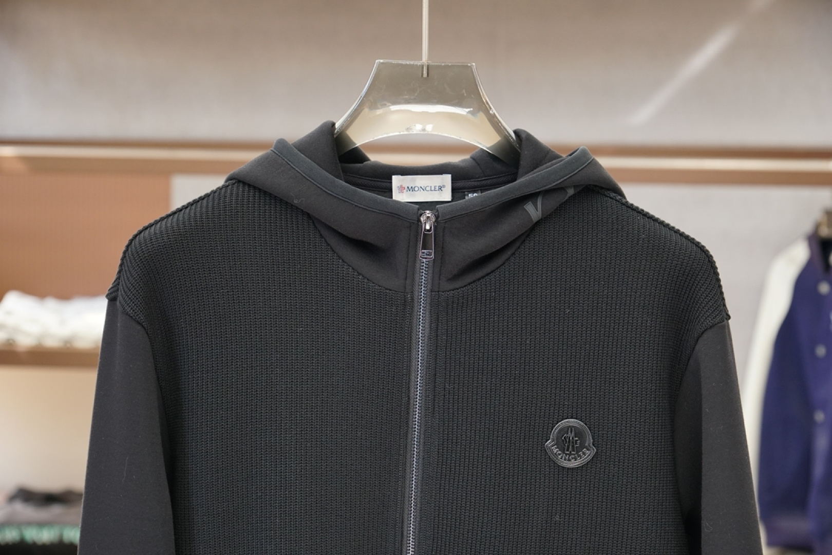 蒙口-2025秋冬新款连帽拉链针织羊毛卫衣外套。优质针织棉➕羊毛，简约而不简单。休闲圆领款式，日常搭配出