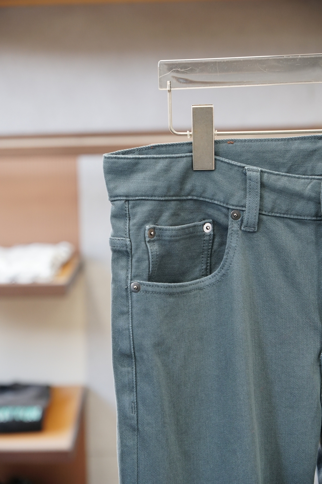 杰尼亚-🌟🌟25年秋冬火爆的老钱阿苏特成衣染匹马棉高级小直筒重磅男士牛仔裤！👾👾藏青色自带沉稳气质，这条