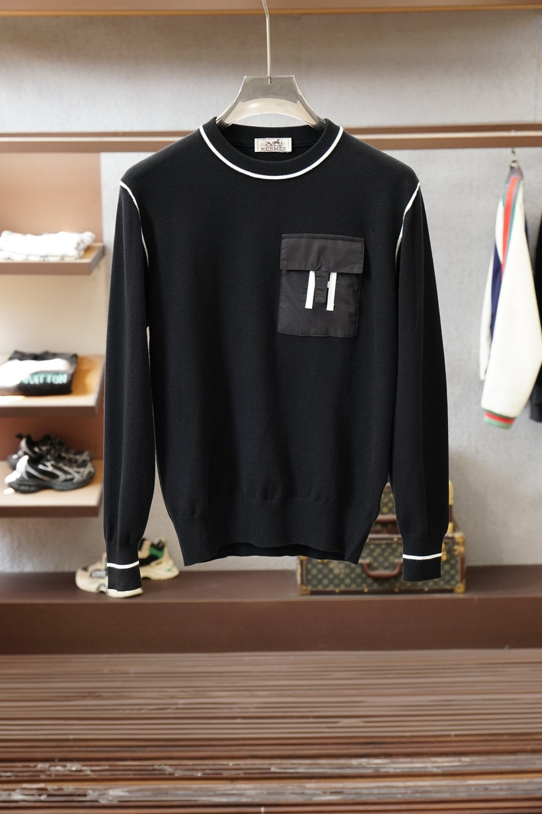 Hermes爱马仕-2025秋冬新款毛衣！💐💐优质羊毛，简约而不简单。休闲圆领款式，日常搭配出街轻松搭配