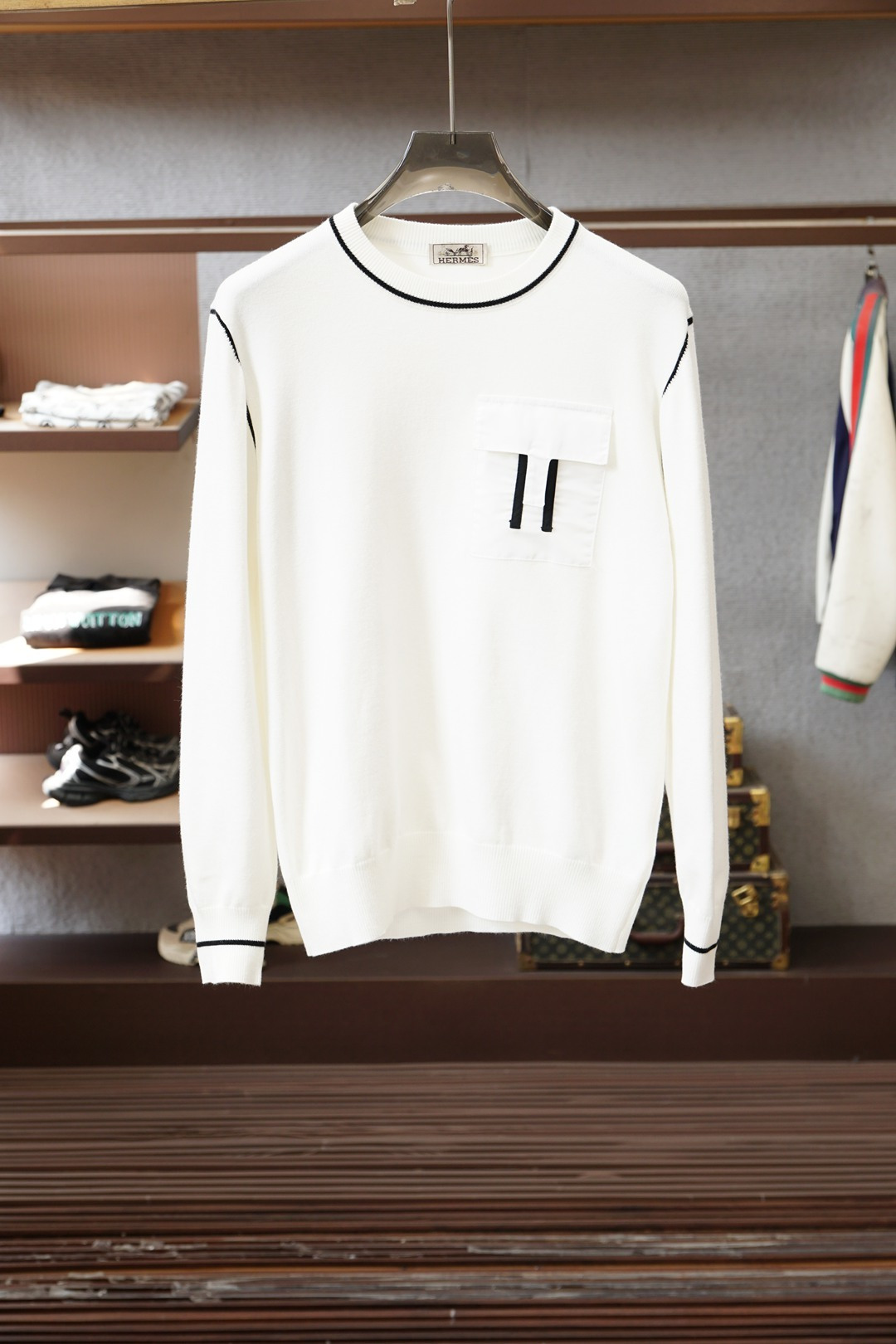 Hermes爱马仕-2025秋冬新款毛衣！💐💐优质羊毛，简约而不简单。休闲圆领款式，日常搭配出街轻松搭配