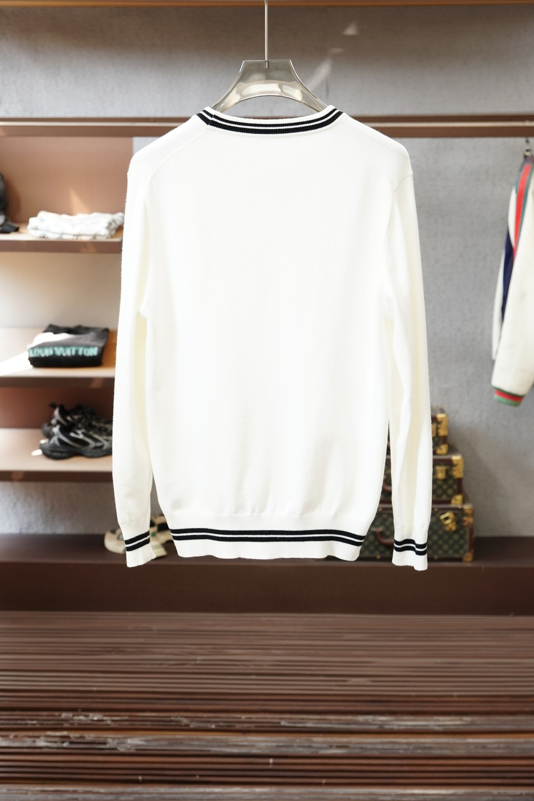 Gucci古奇/2025秋冬新款毛衣！💐💐优质羊毛，简约而不简单。休闲圆领款式，日常搭配出街轻松搭配。做