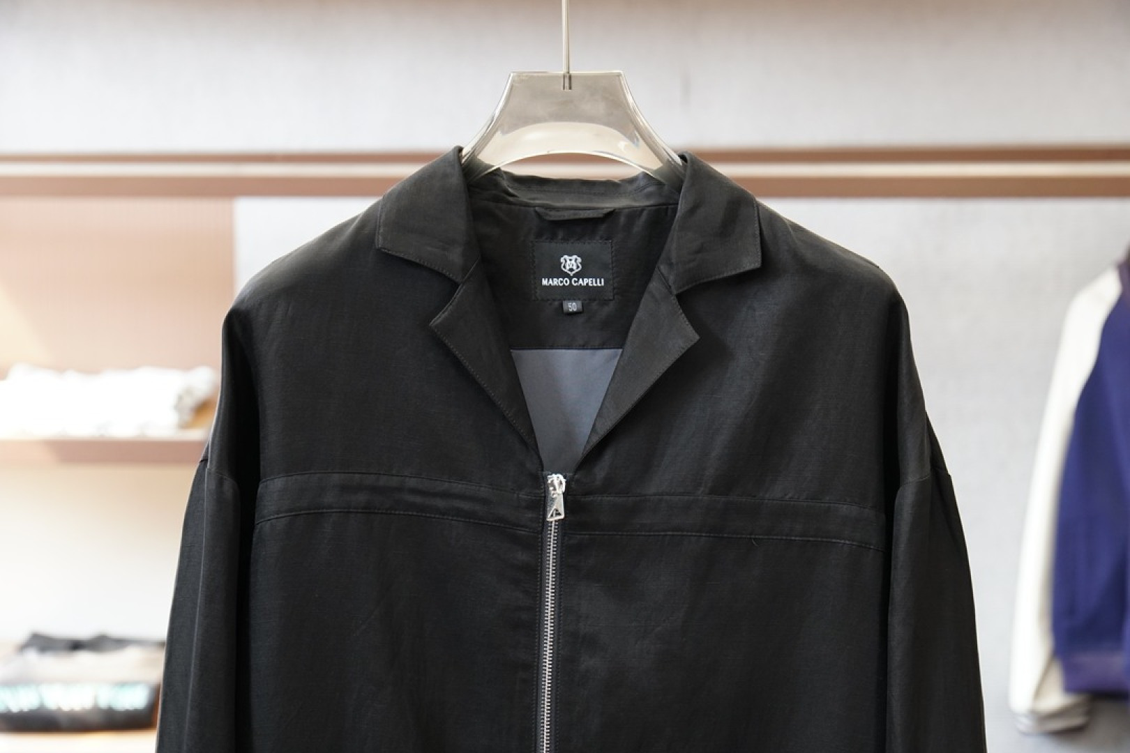 lP🆕-外套26年早春男装新款亚麻材质双面穿立领拉链夹克^_小西装时尚领满满时尚感，可时尚可休闲，颜色：