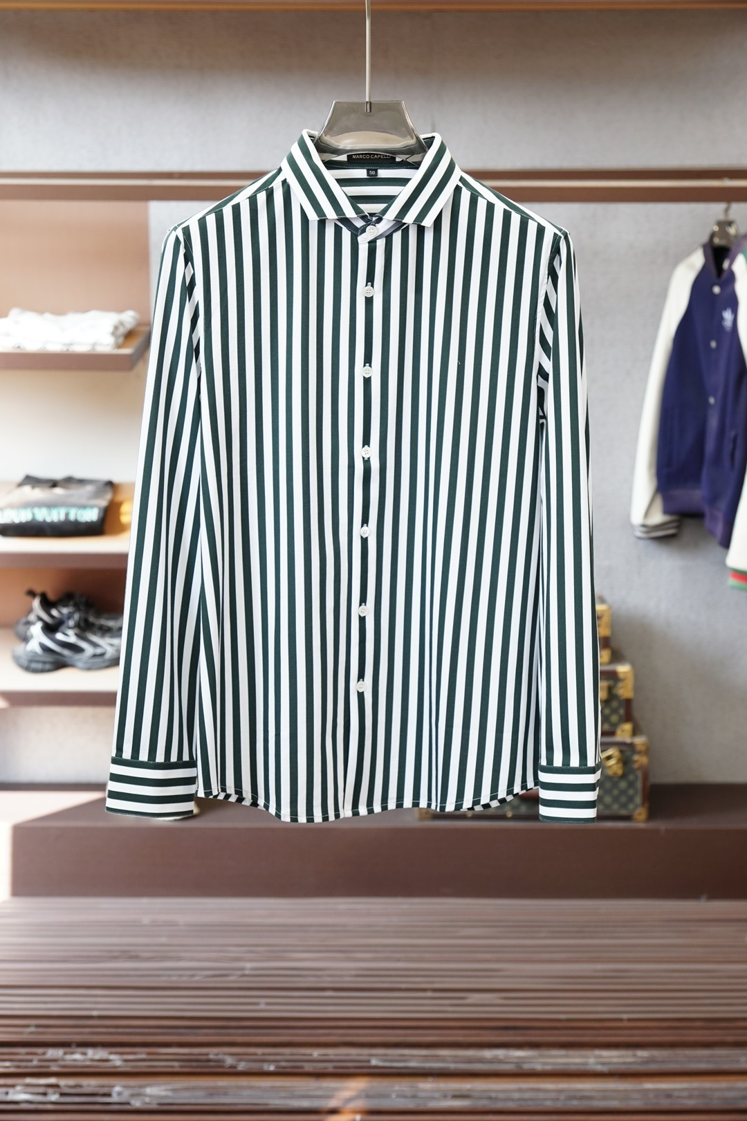 杰尼亚-2026新品 专柜在售 时尚高端商务男装衬衣，设计干净利落整洁，董事长精英必备系列，舒适松弛又不