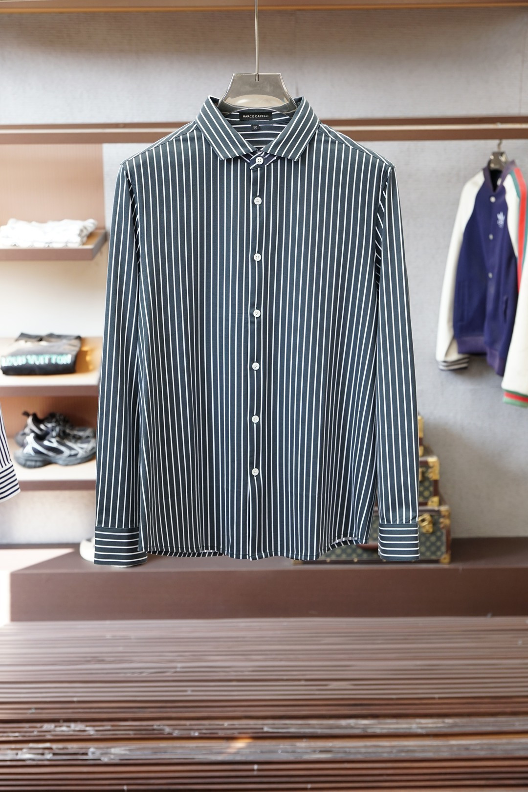 杰尼亚-2026新品 专柜在售 时尚高端商务男装衬衣，设计干净利落整洁，董事长精英必备系列，舒适松弛又不