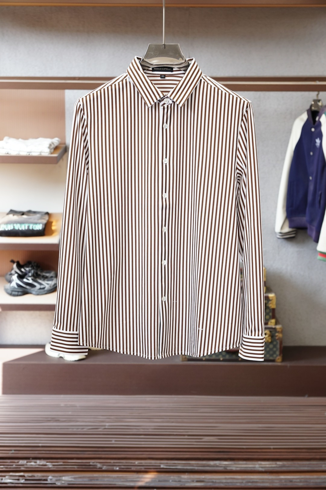 杰尼亚-2026新品 专柜在售 时尚高端商务男装衬衣，设计干净利落整洁，董事长精英必备系列，舒适松弛又不