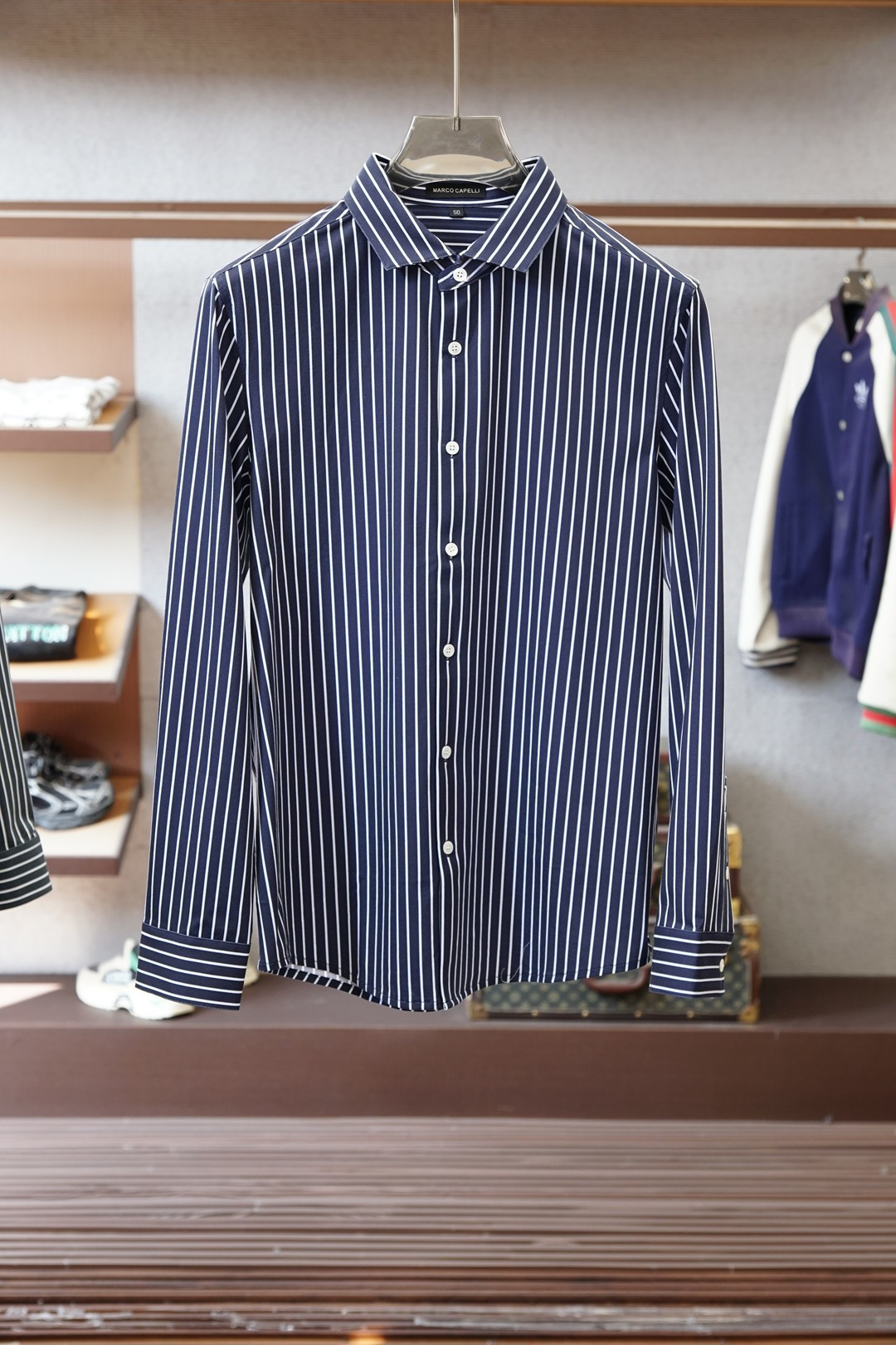 杰尼亚-2026新品 专柜在售 时尚高端商务男装衬衣，设计干净利落整洁，董事长精英必备系列，舒适松弛又不