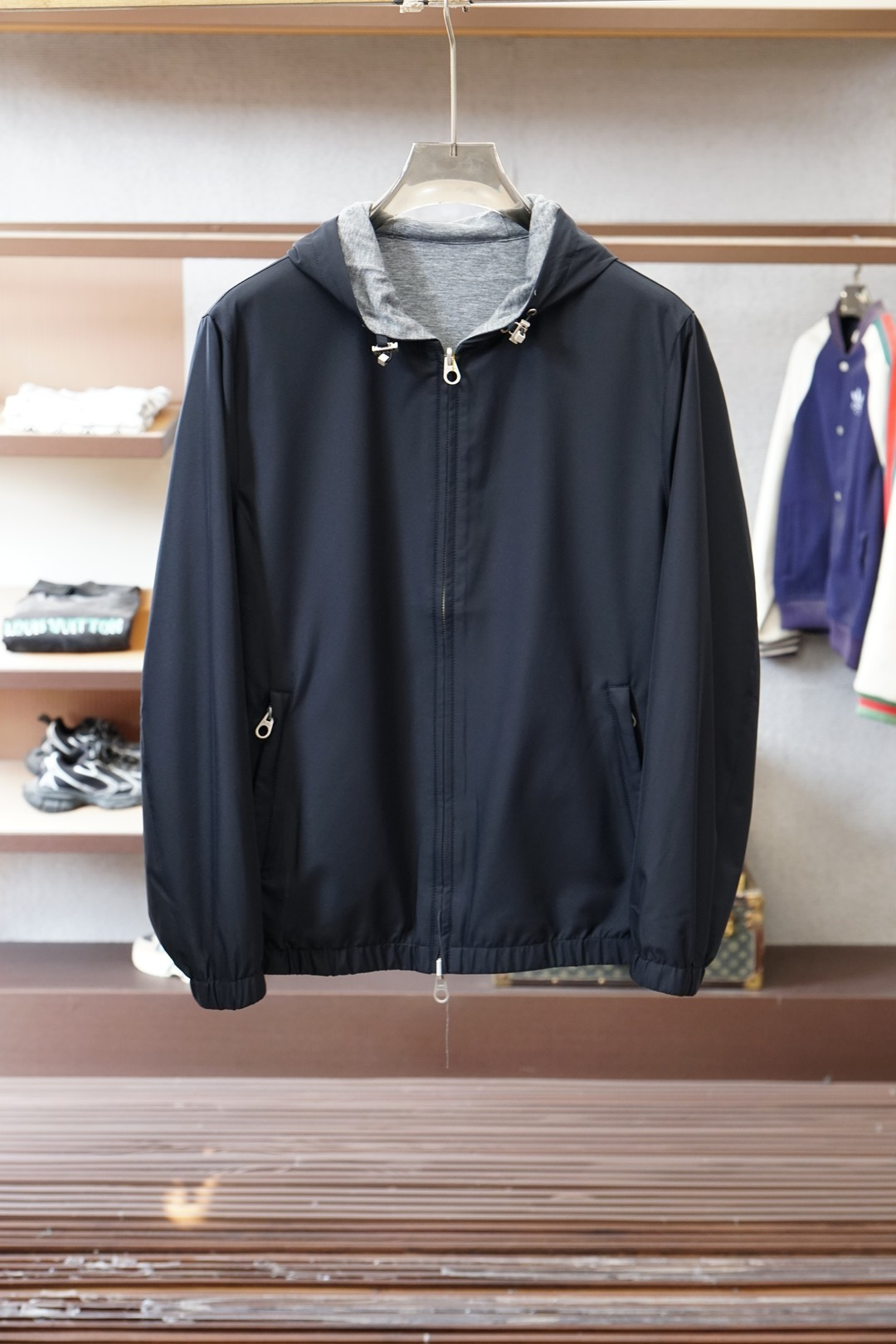 lP🆕-老钱风⚡️⚡️2026早春双面经典男士商务休闲小站领夹克外套.颇具意大利典型风格的时装，贸易公司