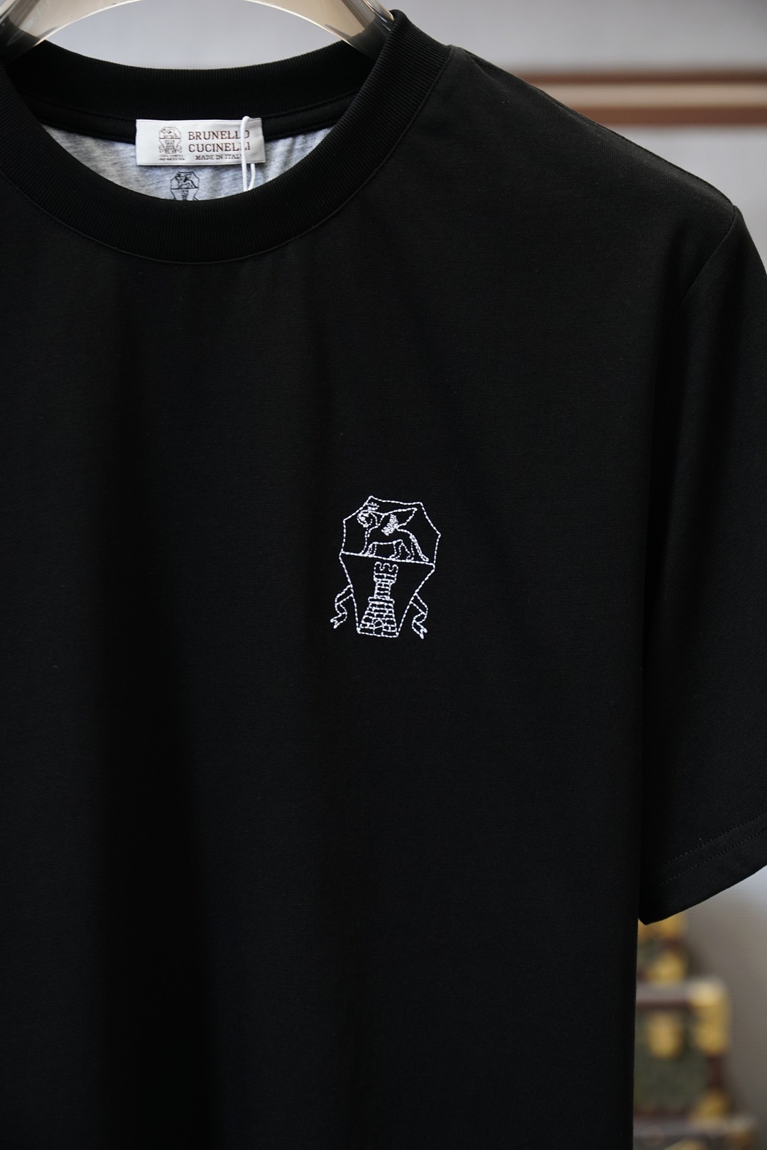 BC-2026早春圆领纯棉短袖▫️高支精梳棉｜柔软透气 挺括不易皱▫️暗纹刺绣徽标｜低调诠释英伦奢雅▫️