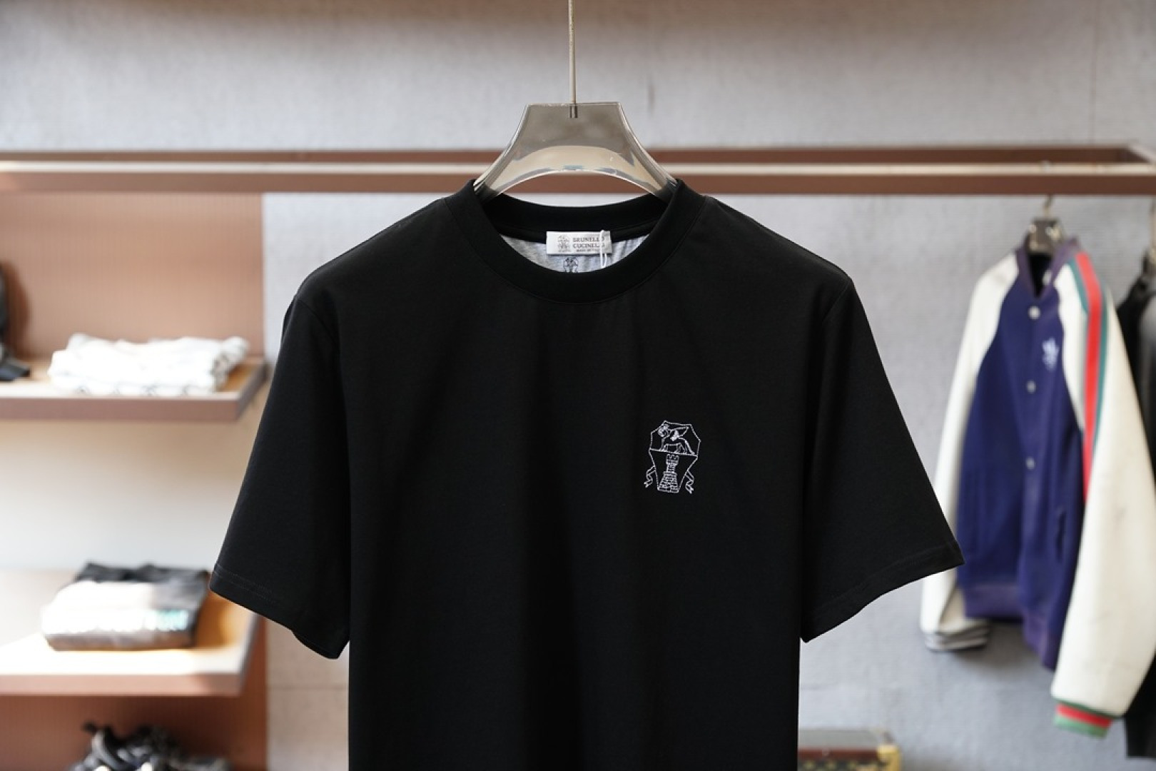 BC-2026早春圆领纯棉短袖▫️高支精梳棉｜柔软透气 挺括不易皱▫️暗纹刺绣徽标｜低调诠释英伦奢雅▫️