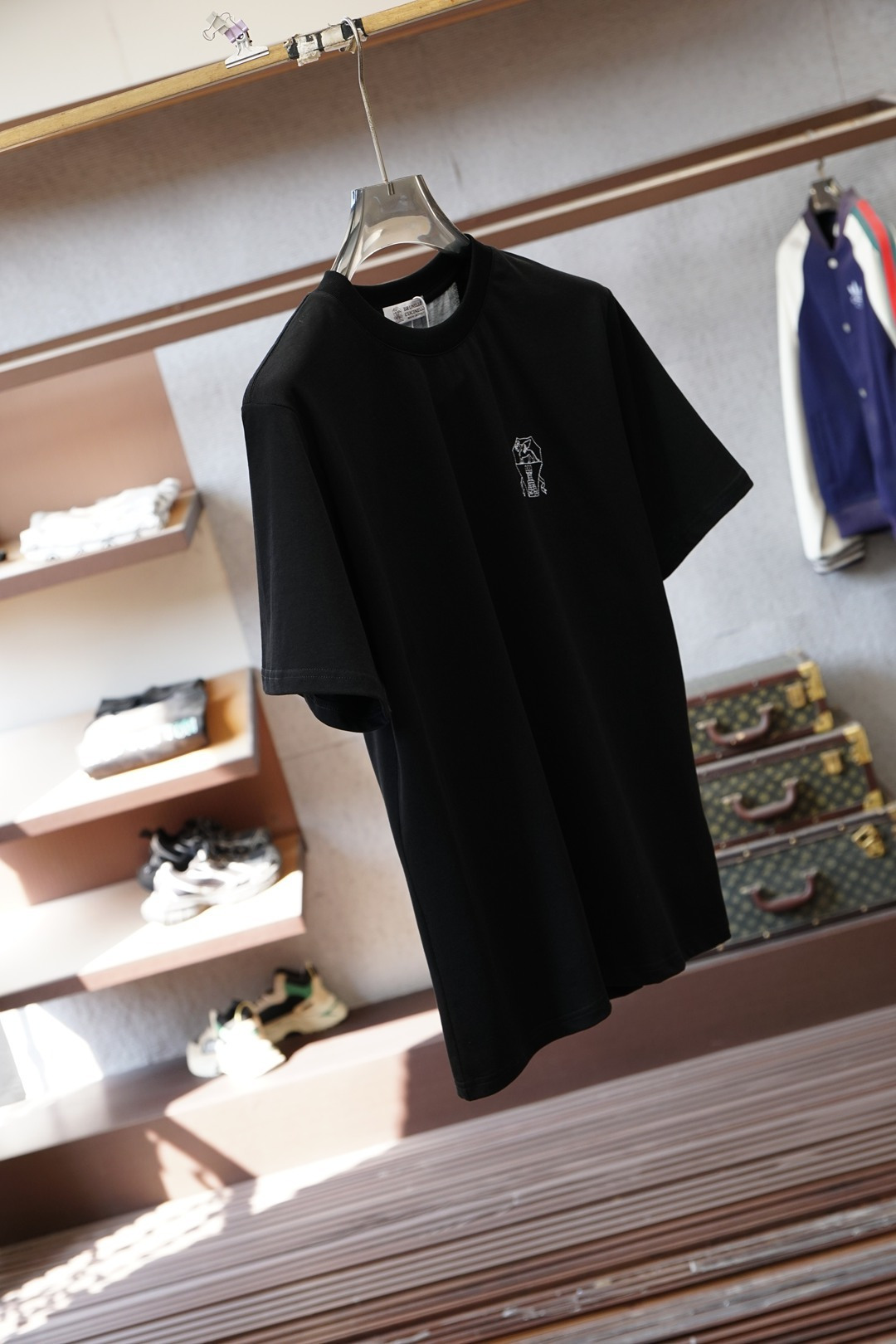 BC-2026早春圆领纯棉短袖▫️高支精梳棉｜柔软透气 挺括不易皱▫️暗纹刺绣徽标｜低调诠释英伦奢雅▫️