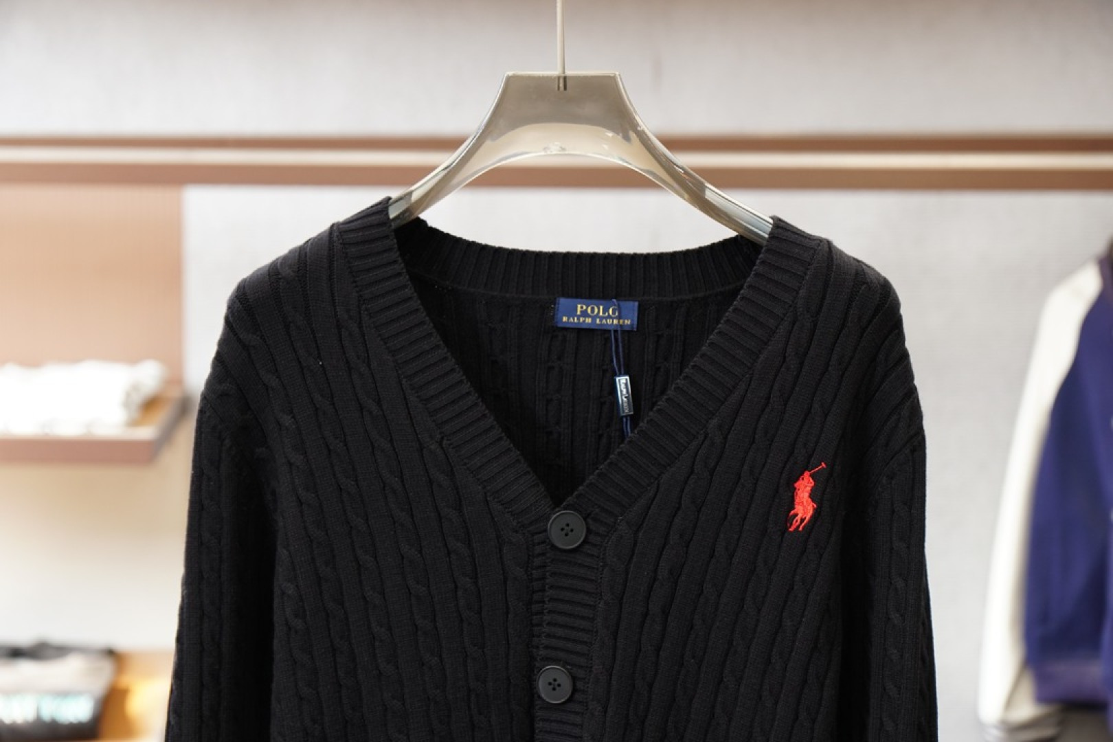 Polo/💞🪷💞2025秋冬经典格子开衫毛衣外套🪷优质羊毛，😘简约而不简单。💞休闲连帽款式，日常搭配出街