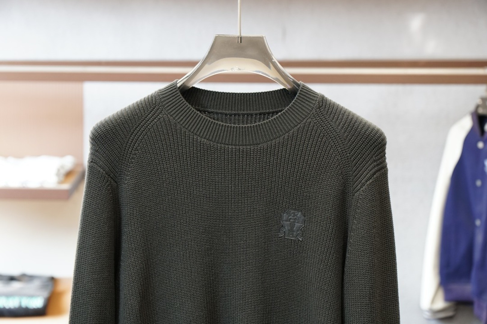 25秋冬新款 BC男士圆领毛衣，羊毛混纺面料 高品质天然纤维加倍呵护肌肤。整件衣服手感细腻 软糯 绵柔 